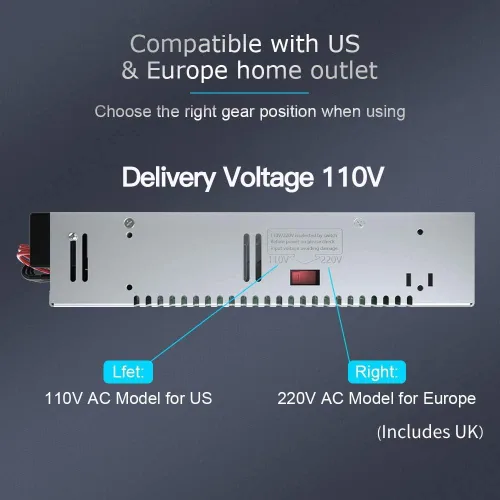 Miniatura 7 de Fuente de alimentación de 10 A, 120 W, 12 V CC, convertidor universal regulado conmutado de CA de 110 V/220 V a CC, (SMPS) adaptador de controlador