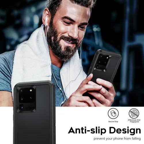 Miniatura 6 de LeYi Funda compatible con Samsung S20 Ultra: funda resistente 3 en 1 para Samsung Galaxy S20 Ultra, funda de grado militar a prueba de golpes