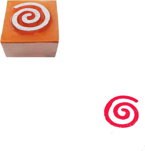 Miniatura 3 de Royal Kraft Sello de goma de madera espiral - Impresión de bloques de bricolaje en papel, tela, henna Rtag020
