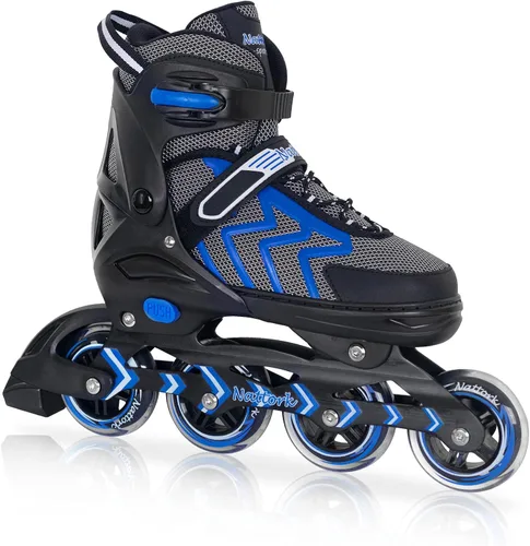 Patines en línea Nattork ajustables para adultos y adolescentes, patines con cuchillas para interior y exterior para niños, principiantes