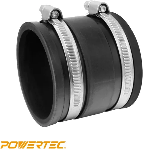 Miniatura 3 de POWERTEC 70148 Manguito flexible de control de polvo con abrazaderas de acero, 2-1/2 pulgadas