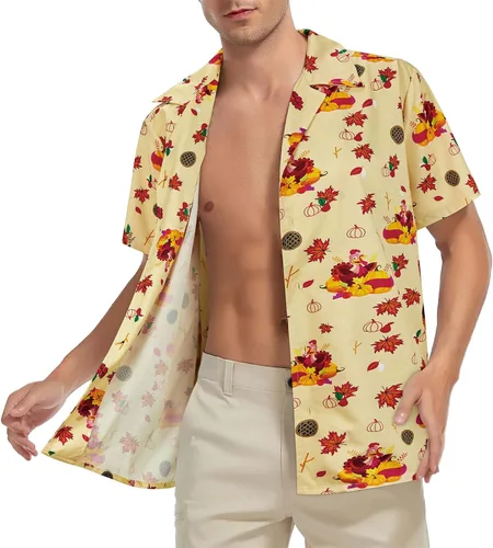 Miniatura 92 de Camisa hawaiana para hombre, con estampado floral, cómoda, con botones, casual, manga corta, ropa de playa para hombre