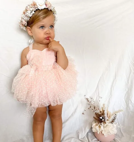 Miniatura 23 de Sasaerucure Traje de verano para bebé niña, sin mangas, mameluco de encaje tutú, mameluco de una pieza con volantes