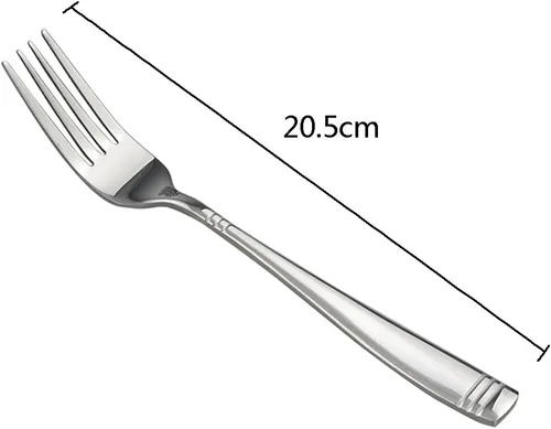 Miniatura 2 de Juego de 12 tenedores de acero inoxidable, tenedores de cocina para comer