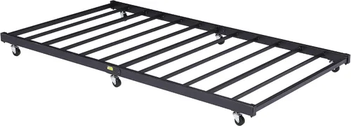 Miniatura 19 de VECELO - Marco de sofá cama de tamaño individual con soporte de listones de acero, cabecero, plataforma de cama para sala de estar, habitación