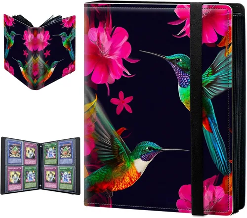 Miniatura 18 de Carpeta para tarjetas intercambiables, 4 bolsillos para tarjetas intercambiables, 160 bolsillos de doble cara, funda para tarjetas