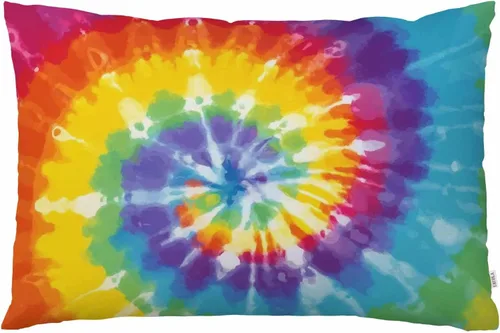 EKOBLA Fundas de almohada coloridas con patrón de teñido anudado, fundas de almohada, decoración de dormitorio, rectangular, dos lados impresos, 20