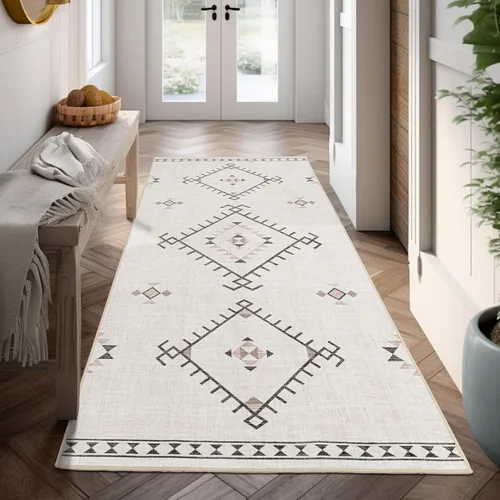 Miniatura 10 de ILANGO Alfombras de Área de Yute para Exteriores, Alfombras Tejidas Lavables para Patio 5'x7', Alfombras Naturales de Estilo Rústico para Áreas