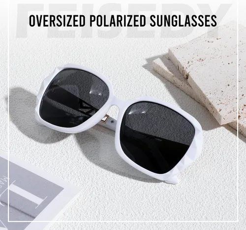 Miniatura 60 de FEISEDY - gafas de sol polarizadas para mujer, marco compuesto brillante B2289