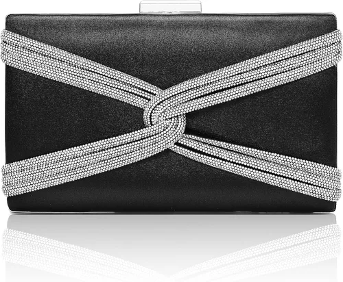 CARIEDO Bolso de noche para mujer, bolso de mano de tela para novia, para boda, graduación, noche, fiesta