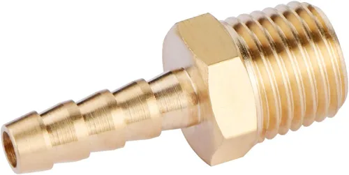 Miniatura 2 de U.S. Solid Colocación de manguera de latón, adaptador, púa de 1/4" x 1/4" NPT accesorios de tubería macho