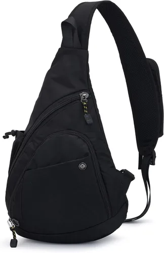 Miniatura 12 de Peicees Bolso bandolera para hombres y mujeres, mochila con correa y bolsillos, bolsa de pecho para correr, senderismo, camping, ejercicio al aire