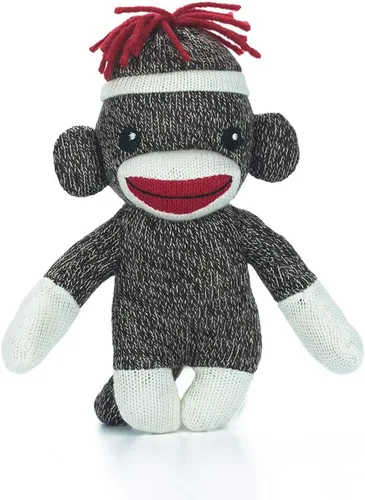 Miniatura 8 de Plushland Adorable Mono de Calcetines, El Original y Tradicional Juguete de Animal de Peluche Tejido a Mano, Regalo de Marioneta de Muñeca Bebé