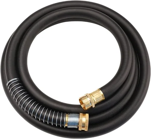Miniatura 14 de Wiseflow Leader Hose Manguera de agua resistente de 3 x 5/8 pulgadas con accesorios de latón macho a hembra, extensor de manguera corta para carrete