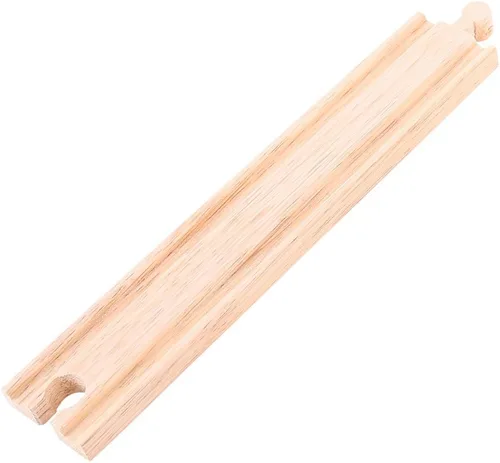 Miniatura 2 de Bigjigs Rail Largas rectas (paquete de 4) - Otras marcas principales de rieles de madera son compatibles