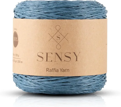 Miniatura 18 de Sensy Premium - Hilo de rafia multicolor (185 yardas, 100% papel, 400)