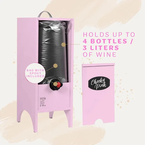 Miniatura 4 de Dispensador de vino decorativo de vacaciones y Navidad, dispensador de bebidas para el día de la madre, soporte de almacenamiento de vino
