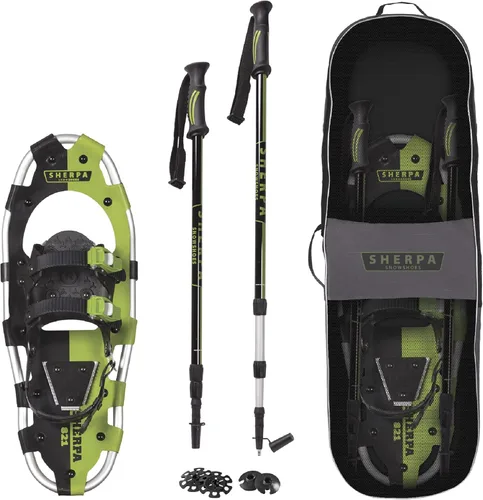 Miniatura 13 de Raquetas de nieve Yukon Charlie's Sherpa, raquetas de nieve para hombres y mujeres, kits de raquetas de nieve para todos los niveles de habilidad