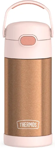 Miniatura 14 de THERMOS FUNTAINER - Botella de acero inoxidable con aislamiento al vacío y sorbete, capacidad de 12 onzas, para niños, azul Azul marino