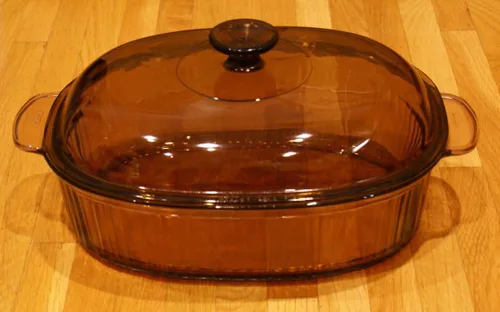Miniatura 2 de Corning Vision Visions - Cacerola ovalada con tapa (4 L) cubierta de ámbar