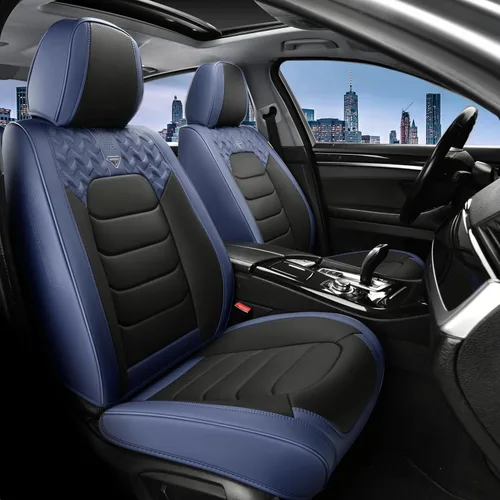 Miniatura 26 de FLORICH Fundas de asiento delantero, 2 piezas, fundas de asiento para automóviles, fundas de asiento universales de cuero de lujo, accesorios