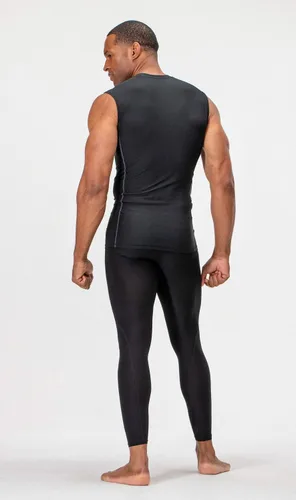 Miniatura 5 de DEVOPS Paquete de 3 camisas de compresión atléticas sin mangas para hombre (paquete de 3)
