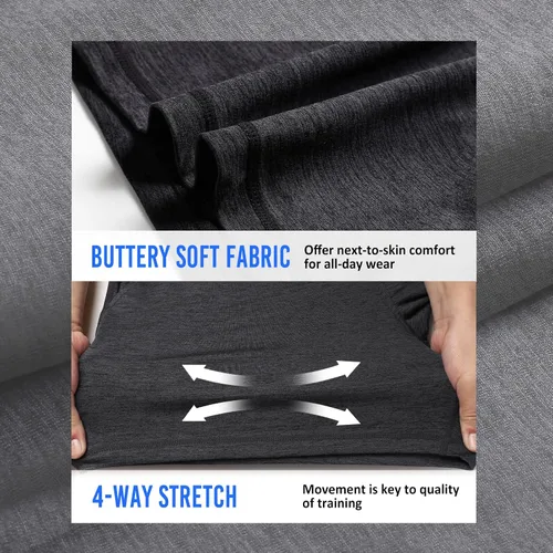 Miniatura 2 de maamgic Pantalones cortos de entrenamiento para hombre de 5 pulgadas, suaves, elásticos, para correr, gimnasio, atléticos, con bolsillos