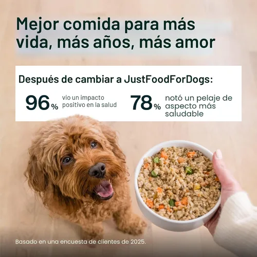 Miniatura 6 de JustFoodForDogs Pantry Fresh - Alimento húmedo para perros, comida completa o comida para perros, receta de comida para perros de grado humano