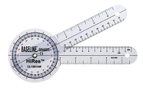 Miniatura 3 de Goniómetro plástico Baseline, Transparente, 1