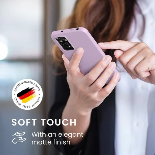 Miniatura 4 de kwmobile Funda compatible con Xiaomi Redmi Note 11 / Note 11S - Funda protectora de silicona TPU suave y delgada - Malva