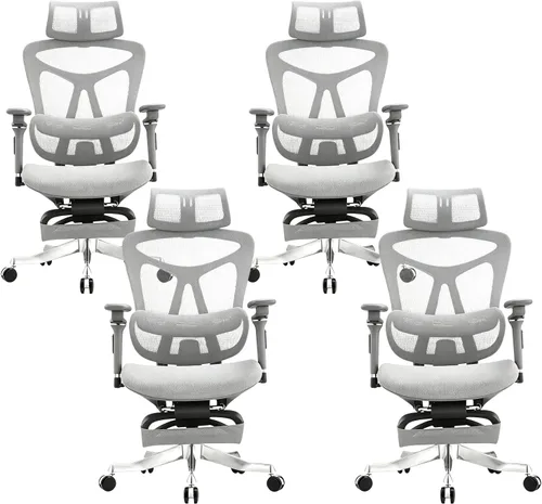 Miniatura 8 de Ergonomic Gaming Chair Adjustable Lumbar Support,High Back Desk Chair Breathable Mesh Seat, Reclining Computer Chair with Footrest for Home and