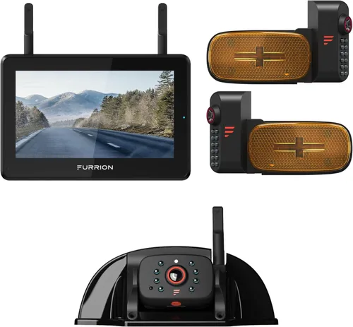Miniatura 10 de Furrion Vision S+ Sistema de observación RV con monitor de 7 pulgadas, Sharkfin, visión nocturna infrarroja, transmisión en vivo, amplio ángulo