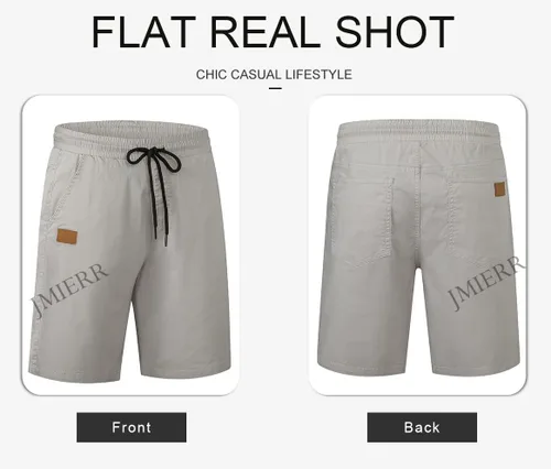 Miniatura 5 de JMIERR Men's Casual Shorts - Cotton Drawstring Summer Beach Stretch Twill Chino Golf Shorts