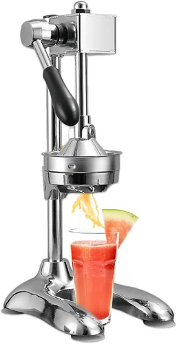 Exprimidor de cítricos de hierro fundido, máquina de exprimidor de prensa de mano, Procesadores de alimentos Manual de acero inoxidable Prensa de