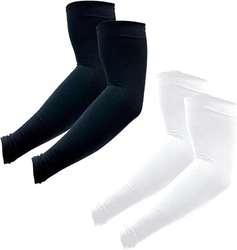 Miniatura 20 de PFFY 2 Pairs UV Protection Cooling Arm Sleeves for Men and Women UPF 50 Sun Sleeve