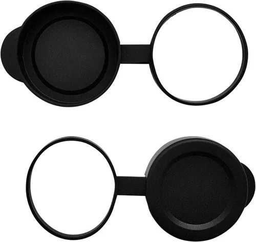 42mm Tapas de lente objetivo para binocular/monocular Diámetro interno 50.5-51.8mm Juego de cubiertas de goma negras