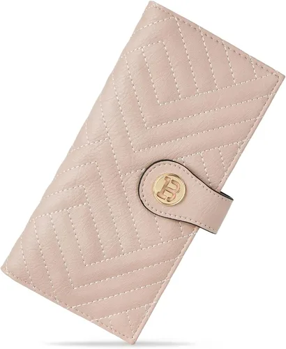 Miniatura 11 de BOSTANTEN - Cartera delgada de cuero para mujer con bloqueo RFID, cartera plegable para tarjetas de crédito con bolsillo para monedas y cremallera