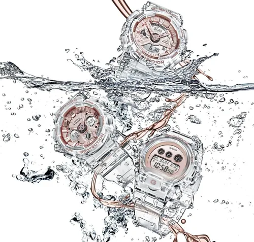Miniatura 2 de Casio G-Shock Neobrite Qaurtz Gma-S110Sr-7A Gmas110Sr-7 200M Reloj para mujer Blanco Digital movimiento de cuarzo