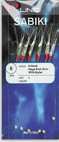 P-Line P Line Smfs Sabiki Hage - Piel de pescado con Mylar