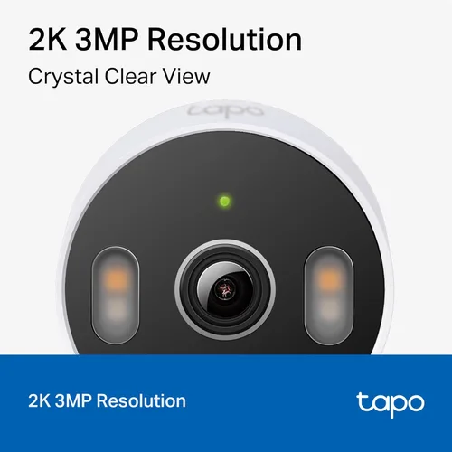 Miniatura 3 de Cámara de seguridad Tapo 2K 3MP para interiores/exteriores - Detección gratuita de personas/movimiento/llanto, visión nocturna en color, resistente