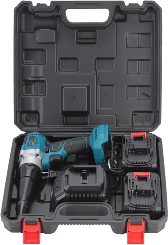 Miniatura 9 de Pistola remachadora inalámbrica sin escobillas, kit de remachador eléctrico portátil automático de 2248lbf para remaches de 1/8" 5/32" 3/16" con 2