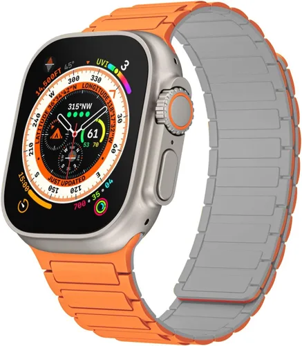 Miniatura 9 de Correa magnética compatible con Apple Watch Ultra 3/2/1 de 1.929 in, 1.811 in, 1.772 in, 1.732 in, 1.654 in, 1.614 in, 1.575 in, 1.496 in, correa