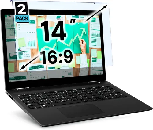 Miniatura 46 de VINTEZ Protector de pantalla de luz azul para monitor de computadora y portátil de 14 pulgadas, película de bloqueo de luz azul anti-UV para PC