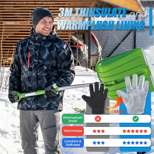 Miniatura 3 de HANDLANDY Winter Work Gloves, 3M Thinsulate Waterproof Insulated Glove for Men Women