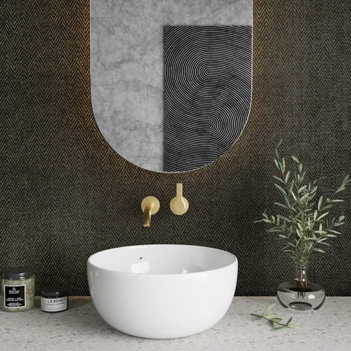 Miniatura 4 de CRE8TIVE Papel tapiz de pasto negro dorado para despegar y pegar, papel tapiz metálico de espiga con textura, autoadhesivo, tela extraíble, papel