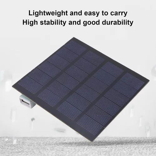 Miniatura 4 de Panel solar de 1.5W, panel solar de polisilicio de ahorro de energía de alta tasa de conversión de 6V, panel de carga solar de alta estabilidad