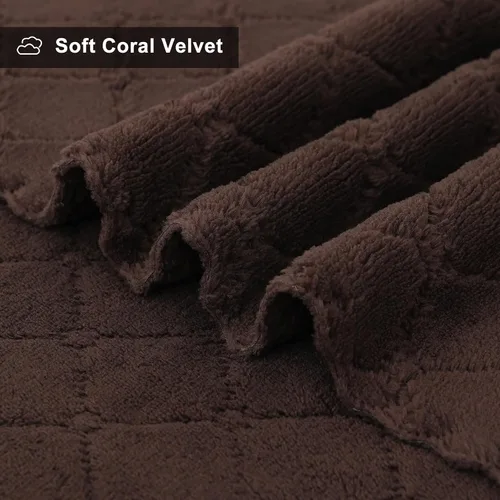 Miniatura 2 de Homaxy - Paquete de 12 trapos de cocina (13 x 19 pulgadas, marrón), de terciopelo coral supersuaves y absorbentes para lavar platos, paño