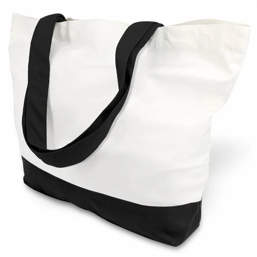 Miniatura 28 de TOPDesign - Paquete de 1 bolsa de lona de algodón, superfuerte, 12 onzas, bolsa para compras reutilizable, de tela, diseño moderno, en dos tonos