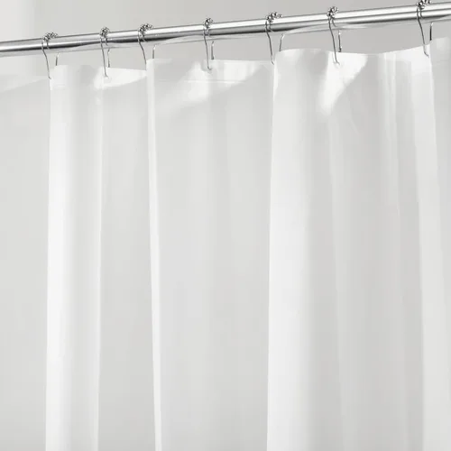 Miniatura 7 de InterDesign PEVA calibre 3 forro de cortina de ducha – resistente al moho, última intervensión de PVC, 100% poliéster, Transparente, Estándar