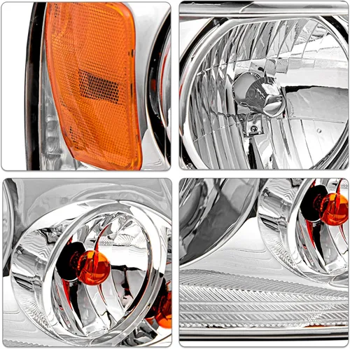 Miniatura 4 de SOCKIR Conjunto de faros delanteros con bombillas compatibles con Ford F150 Pickup 2004-2008/Lincoln Mark LT 2006-2008 para el lado del pasajero